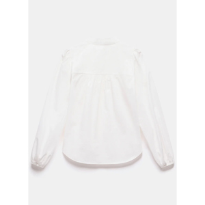 Mint Velvet White Blouson Cotton Shirt